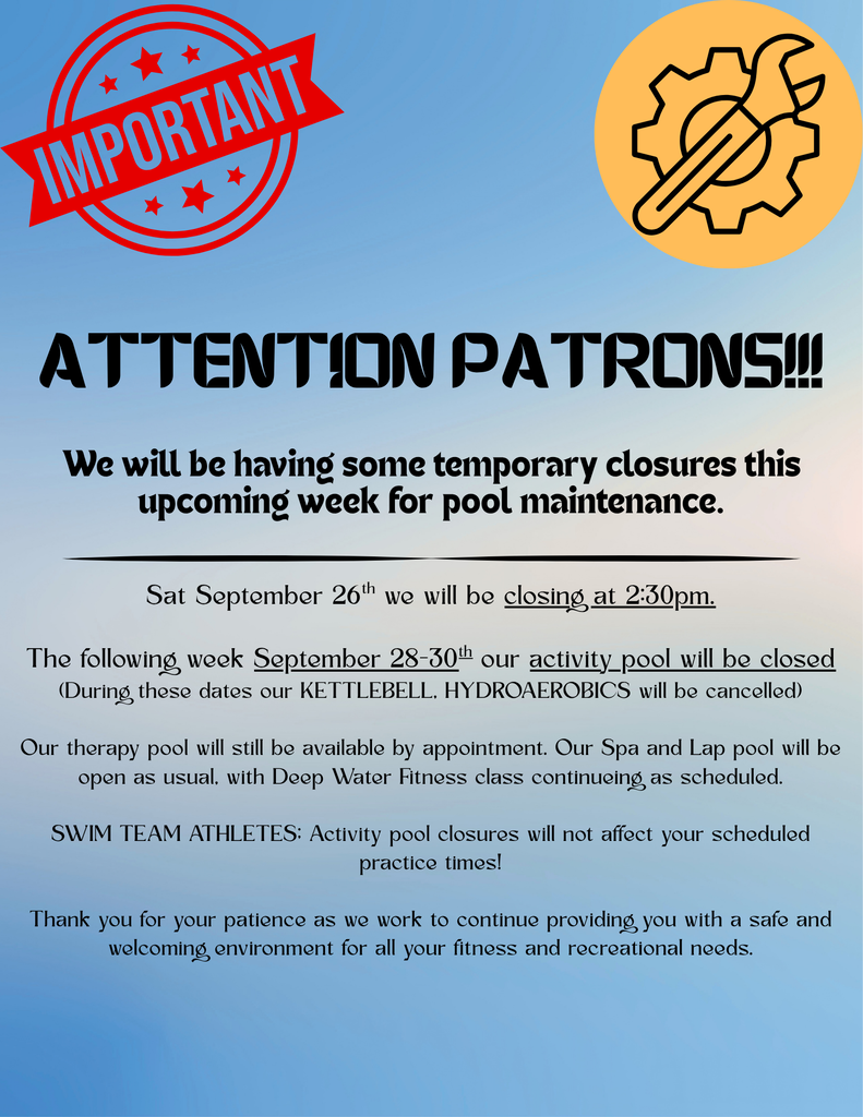 closures due to maintenance
