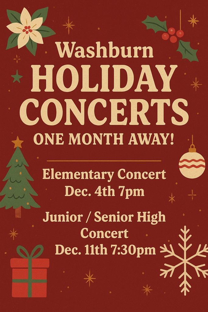 Washburn Christmas concerts coming soon