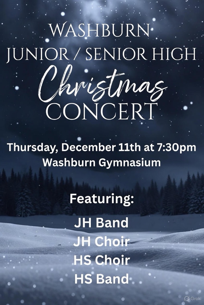 WHS concert Thursday, December 11