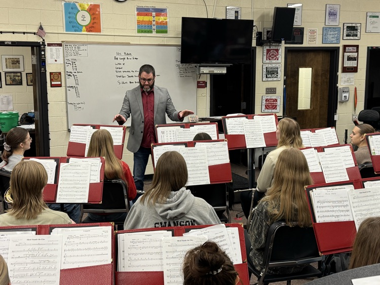 Mr Heide working with hs band 1