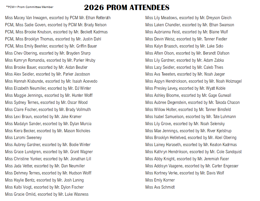 prom brochure