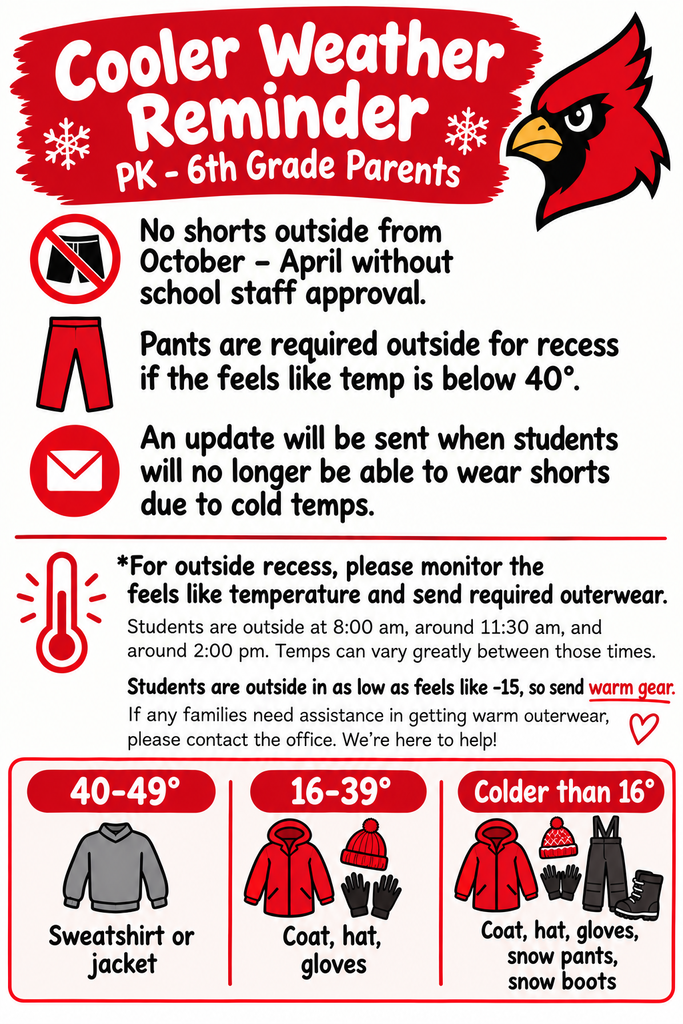 cooler weather reminder
