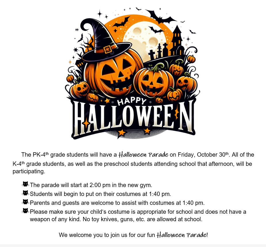 Halloween parade flyer