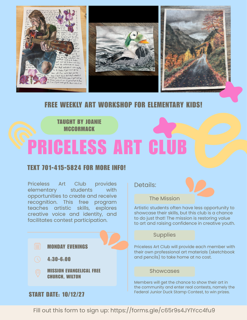 Art club in Wilton