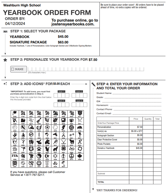 order form