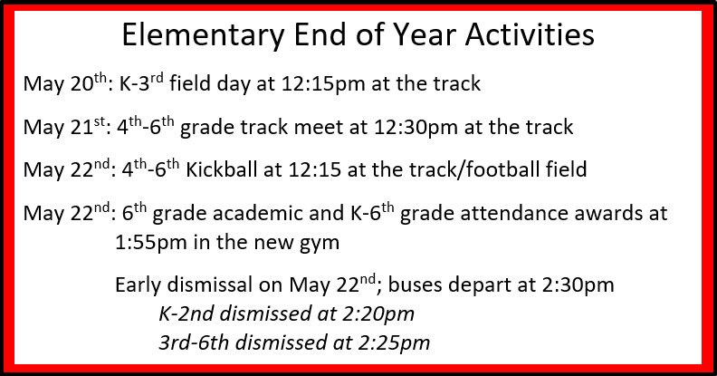 end of year events