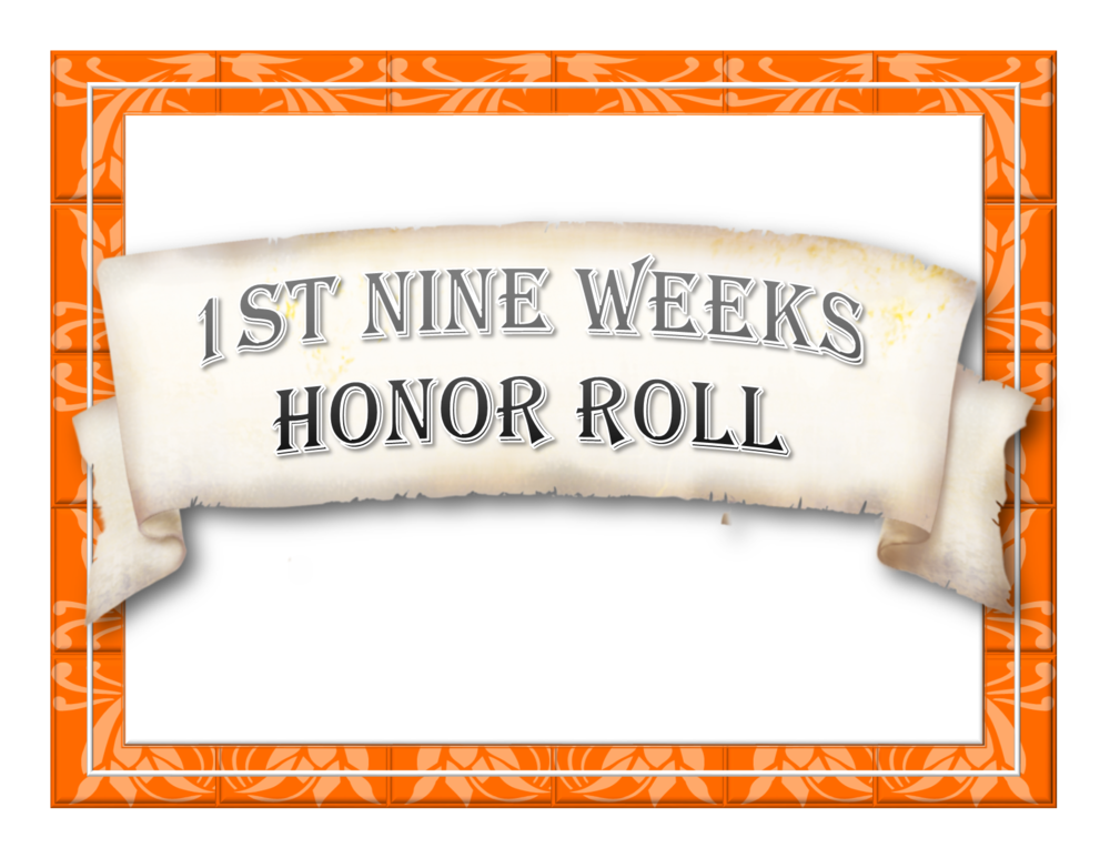 25-26 1st nine weeks honor roll