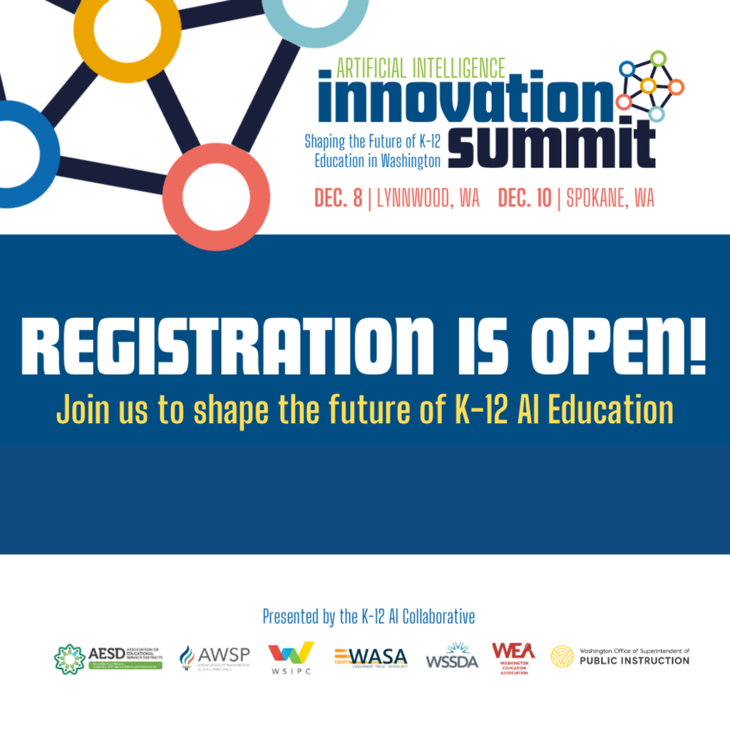 Registration is open for the AI Innovation Summit Dec 8 and Dec 10. Join us to shape the future of K-12 AI Education.