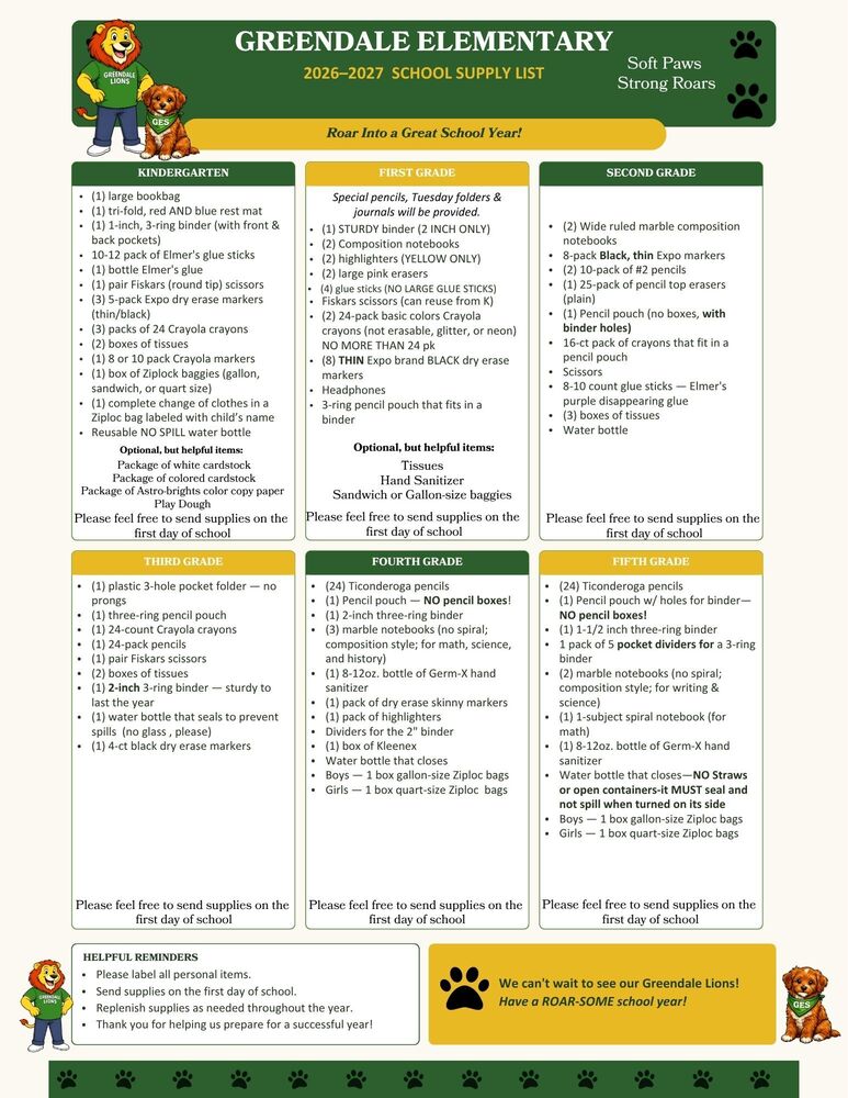 Supply List