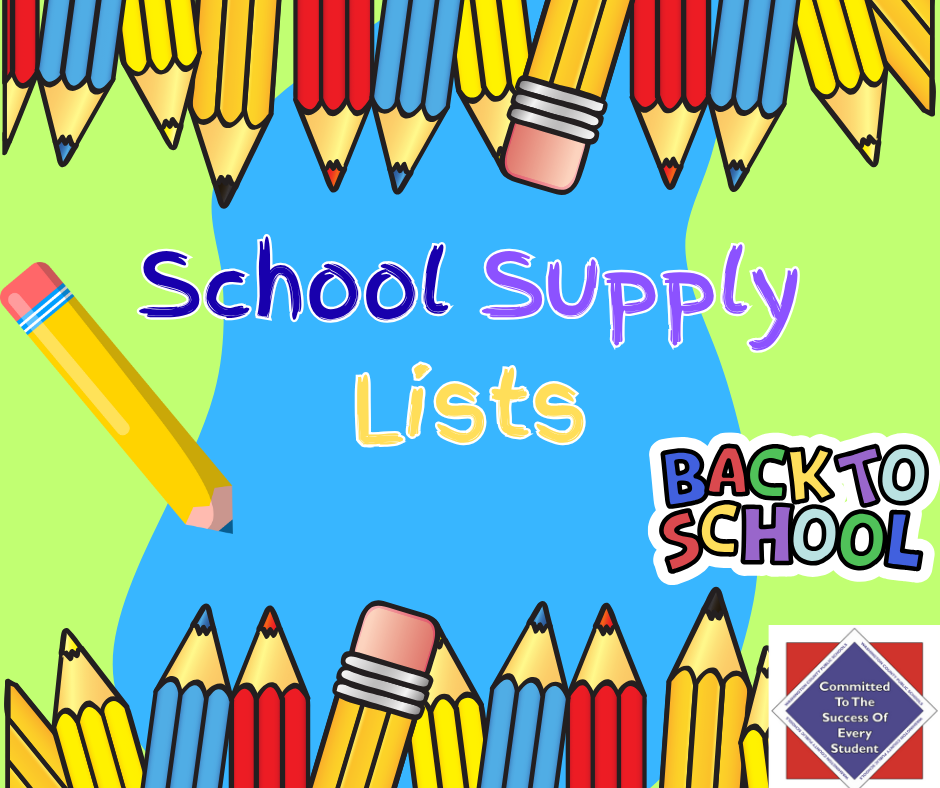 Back to School Supply Lists