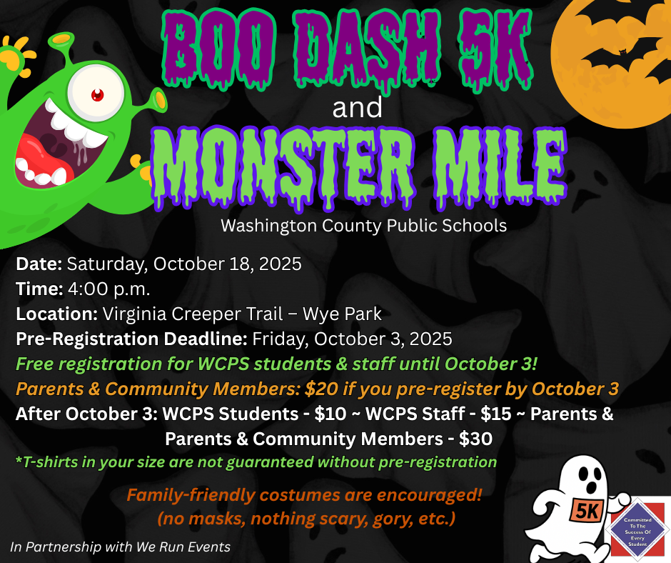 Boo Dash 5K and Monster Mile Registration