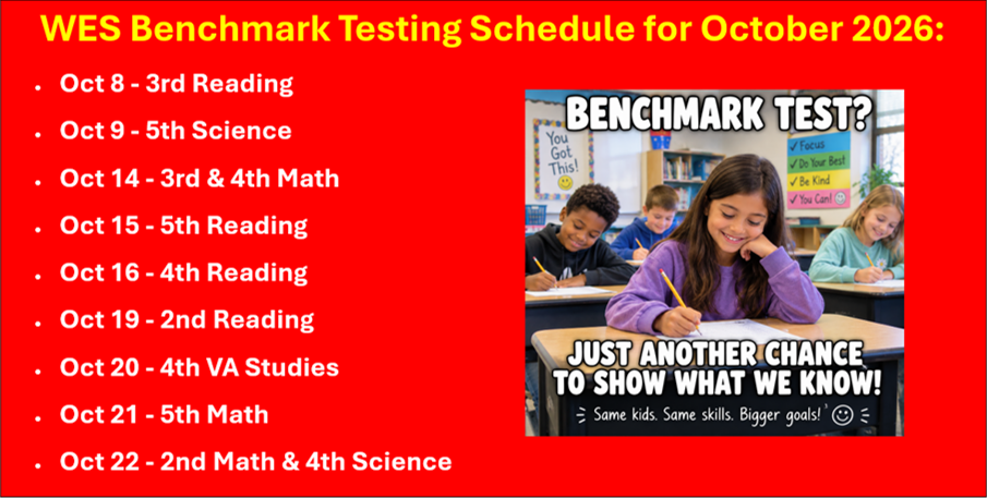 Benchmark Schedule October 2026