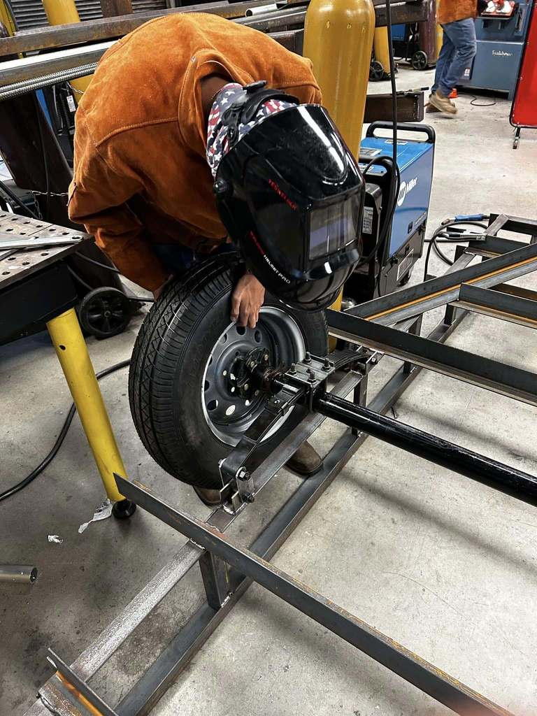 WCCTEC welding students complete trailer project