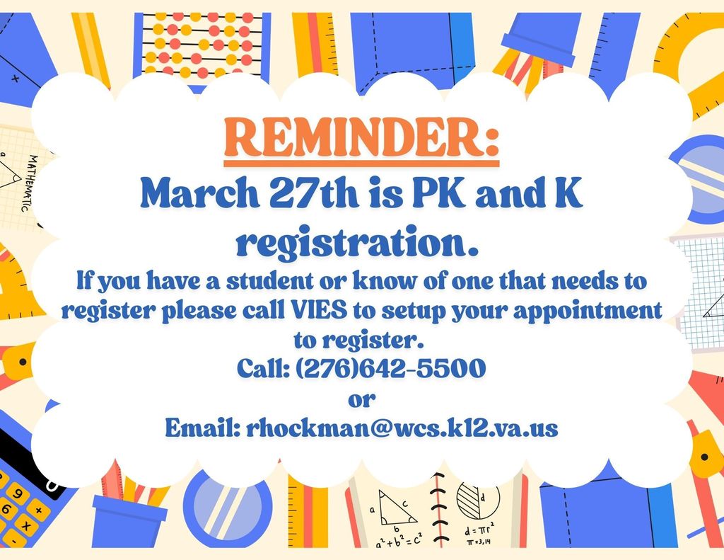 PK/K Registration