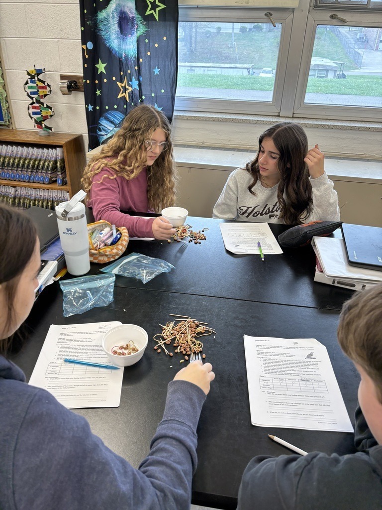 Damascus Middle School Science 7 Battle of the Beaks Activity
