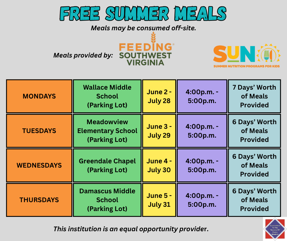 Free Summer Meals -- Feeding Southwest Virginia 