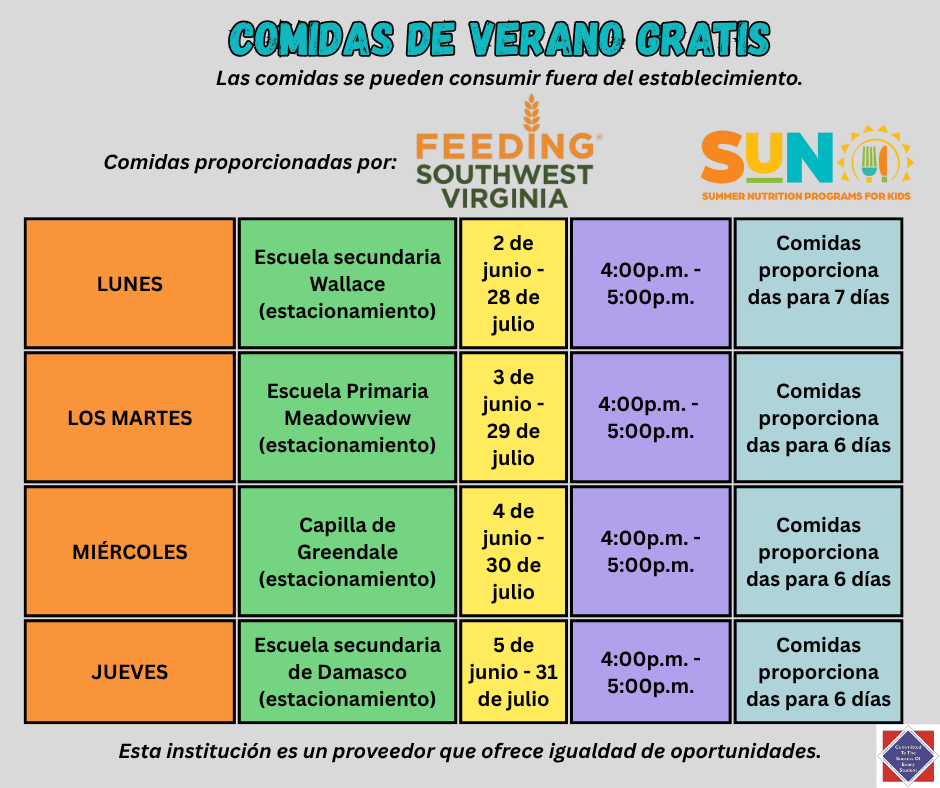 Free Summer Meals -- Feeding Southwest Virginia 