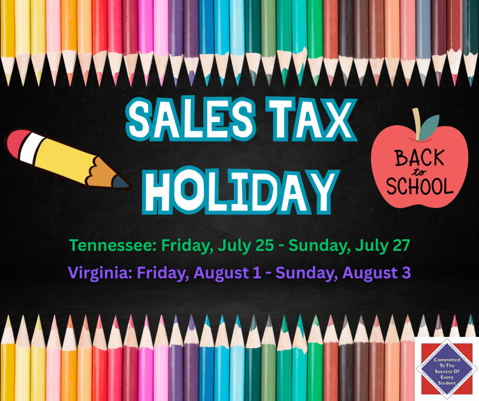2025 Back to School Sales Tax Holiday