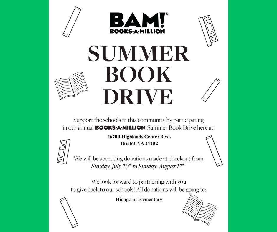 High Point Elementary School Books-A-Million Summer Book Drive