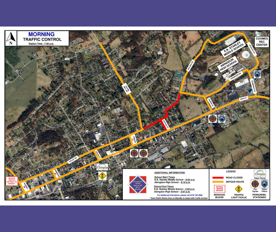Morning Traffic Control -- Walden Road/East Valley Street