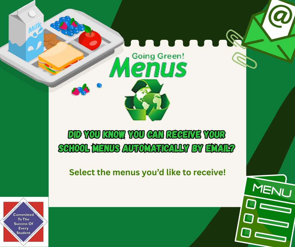 Going Green! Menus