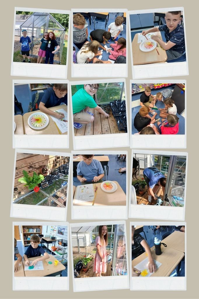Students working on first day of school