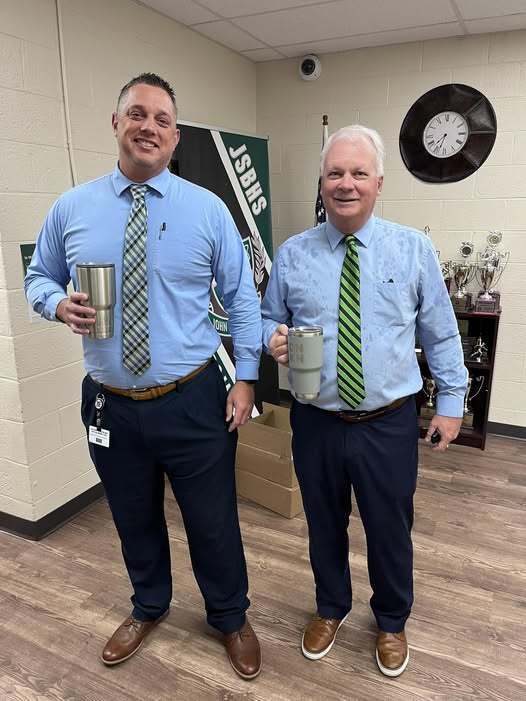 John S. Battle High School Assistant Principal Keith Davis and Principal Jimmy King Match!