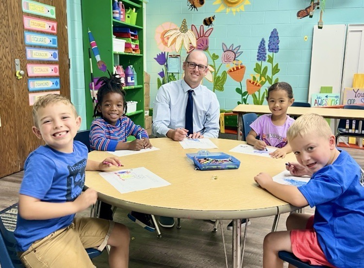 Abingdon Elementary School Mr. Francisco and PK students