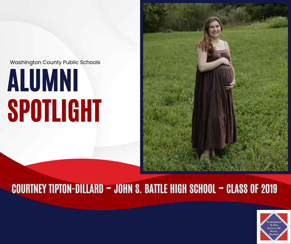 WCPS Alumni Spotlight September 2025 -- Courtney Tipton-Dillard -- John S. Battle High School -- Class of 2019 