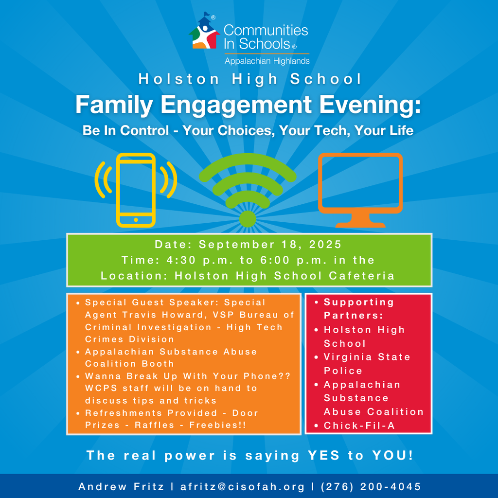 Communities in Schools Holston High School Family Engagement Evening