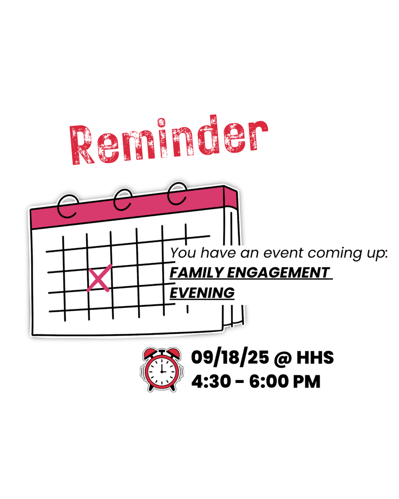 Reminder You have an event coming up: Family Engagement Evening