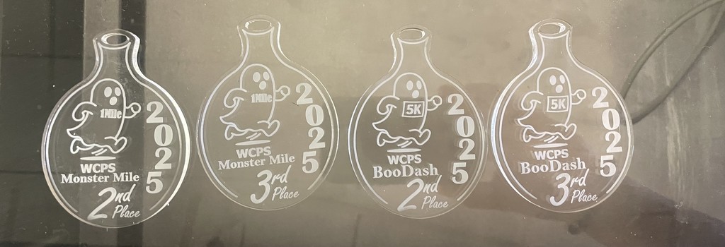 Boo Dash 5K & Monster Mile Medals