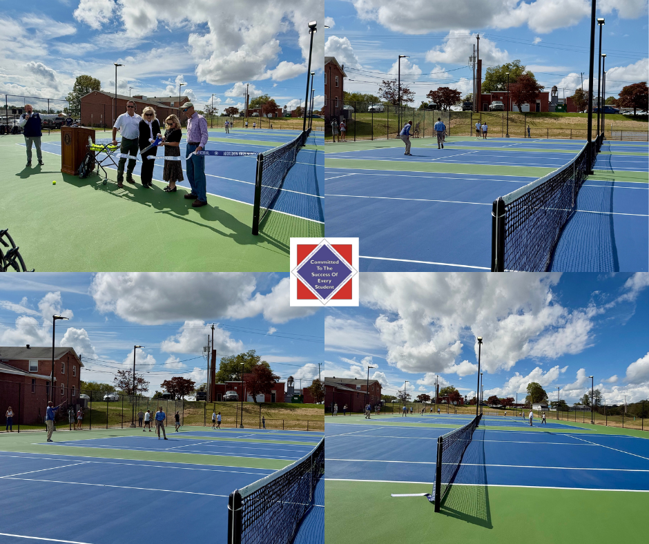 Abingdon High School Tennis Courts Ribbon Cutting 