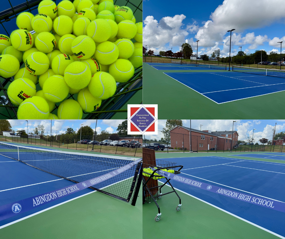 Abingdon High School Tennis Courts Ribbon Cutting 