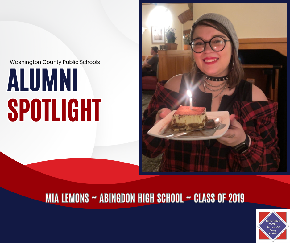 WCPS Alumni Spotlight October 2025 -- Mia Lemons -- Abingdon High School -- Class of 2019