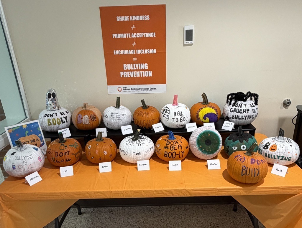 Holston High School Bullying Prevention Month Pumpkin Decorating Contest