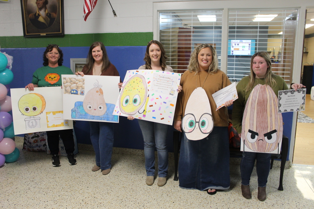 Teachers for vocabulary parade