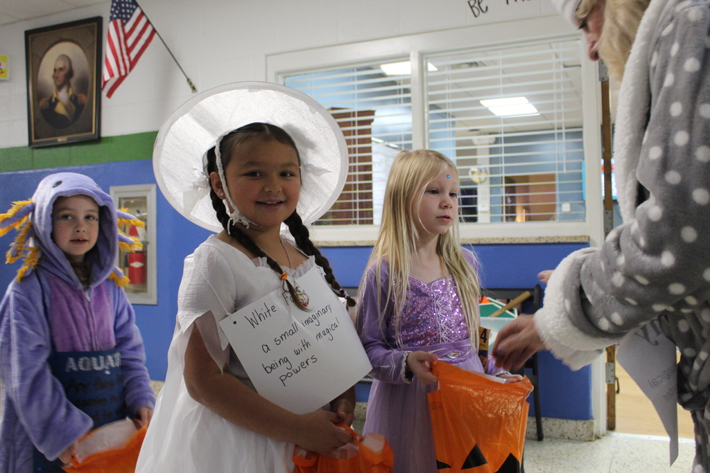 students in vocabulary parade