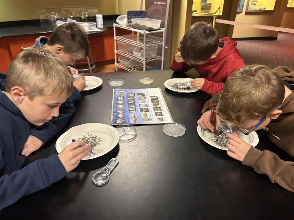 The WES Robotics Teams traveled to the Gray Fossil Site and Hands On Museum to do archaeological research for their “Unearthed” projects. They learned about animals that inhabited our area long ago, and they sifted for fossils to identify. 