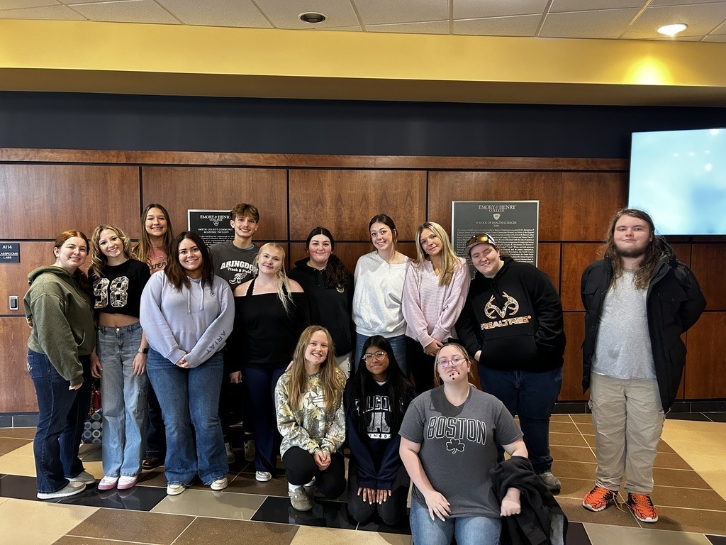 Washington County Career & Technical Education Center Nursing Students Visit Emory & Henry University Health Sciences Campus