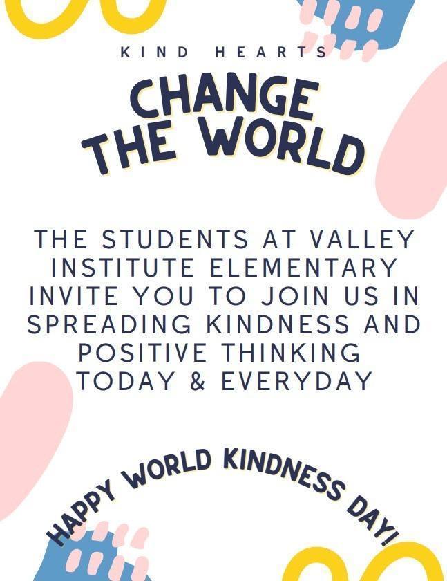 Valley Institute Elementary School World Kindness Day