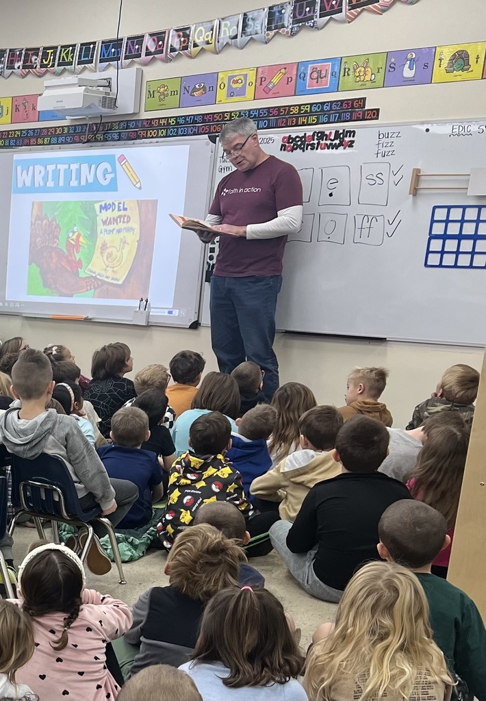 First graders at Watauga Elementary School had a special guest speaker to accompany their reading of Madi’s Fridge by Lois Brandt.