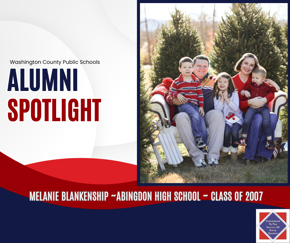 WCPS Alumni Spotlight December 2025 -- Melanie Blankenship -- Abingdon High School -- Class of 2007