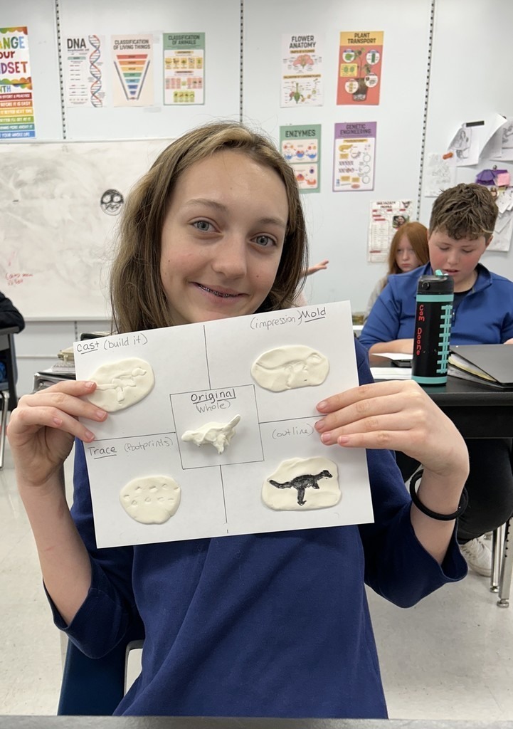 Damascus Middle School Fossil Making 