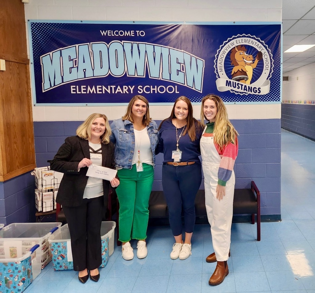 Meadowview Elementary School Christmas Fund Donation from Emory & Henry University