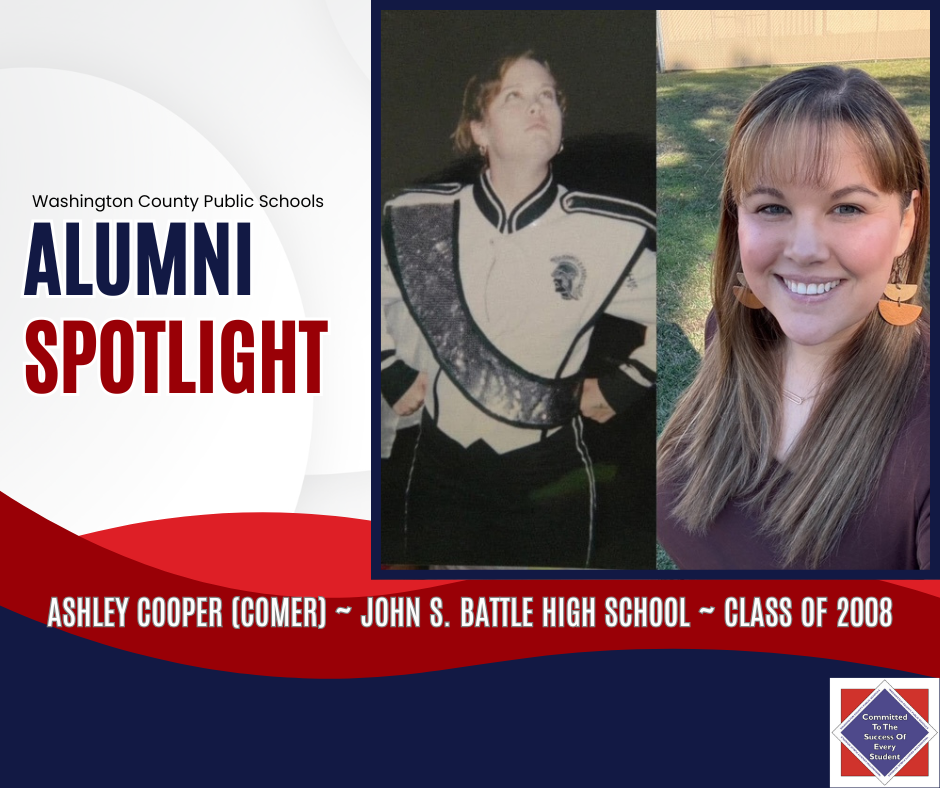 WCPS Alumni Spotlight December 2025 -- Ashley Cooper (Comer) -- John S. Battle High School -- Class of 2008