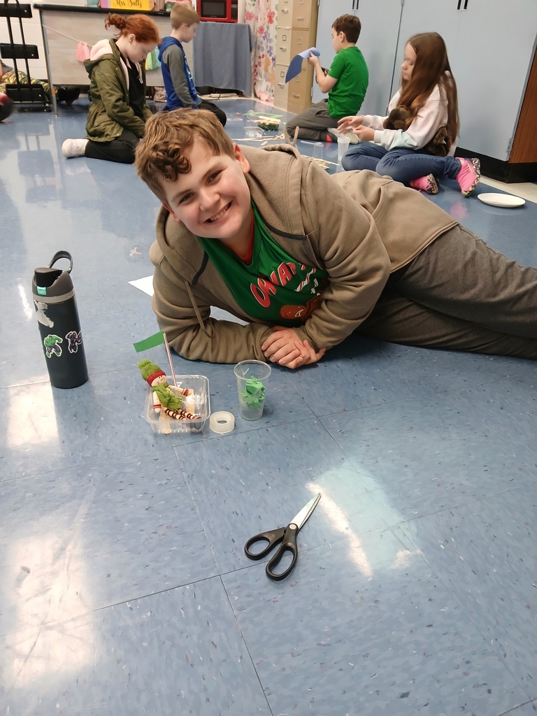 Students doing STEM challenge