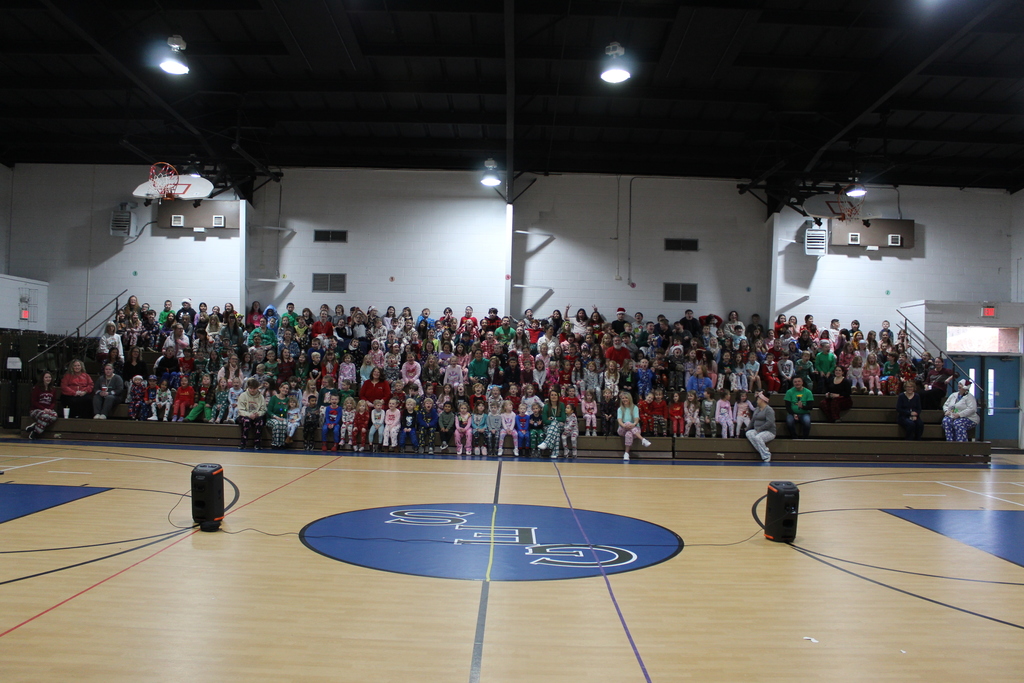 Christmas sing along with entire school