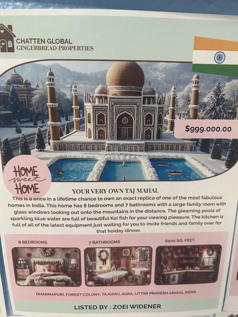 Glade Spring Middle School Gingerbread Houses