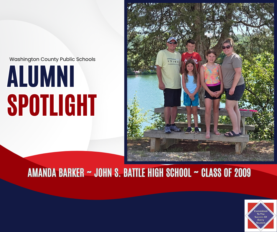 WCPS Alumni Spotlight February 2026 -- Amanda Barker -- John S. Battle High School -- Class of 2009